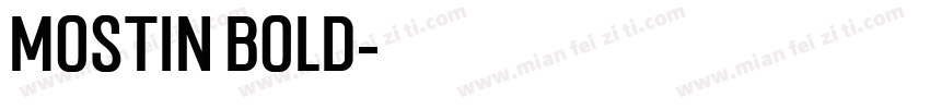 mostin bold字体转换